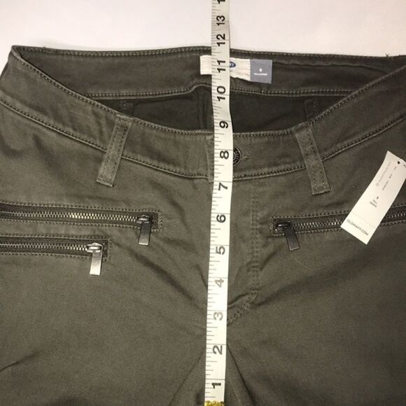 Old Navy Army Green Moto Jeans Pants - Picture 10 of 12